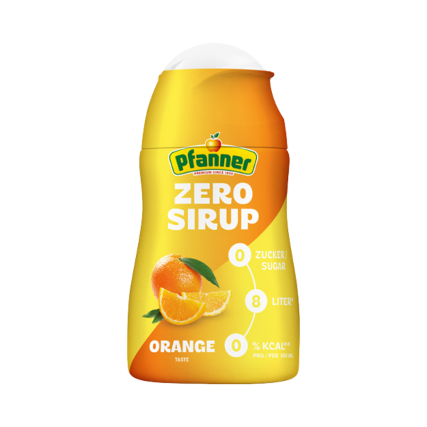 Pfanner ZERO Sirup Orange, 1:140 verdünnbar, ergibt 8 Liter, 57ml